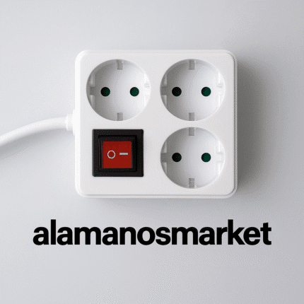 Τετράγωνο πολύπριζο 3 θέσεων με διακόπτη