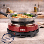 Ηλεκτρική εστία μονή 500W με διάμετρο 9.6cm   Κόκκινη